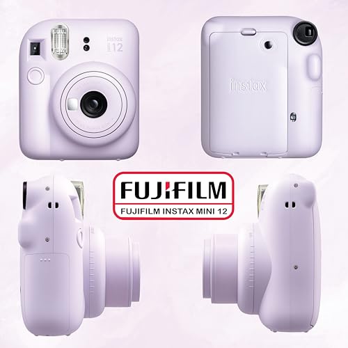 Instax Mini 12 Instant Camera Bundle with 60 Sheets Film and Accessories D684321