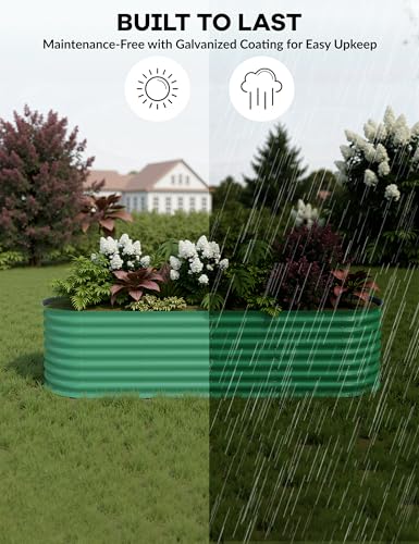 Galvanized Raised Garden Bed for Vegetables, Fruits and Flowers V33720