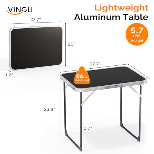 3ft Aluminum Folding Camping Table with Carrying Handle O3096