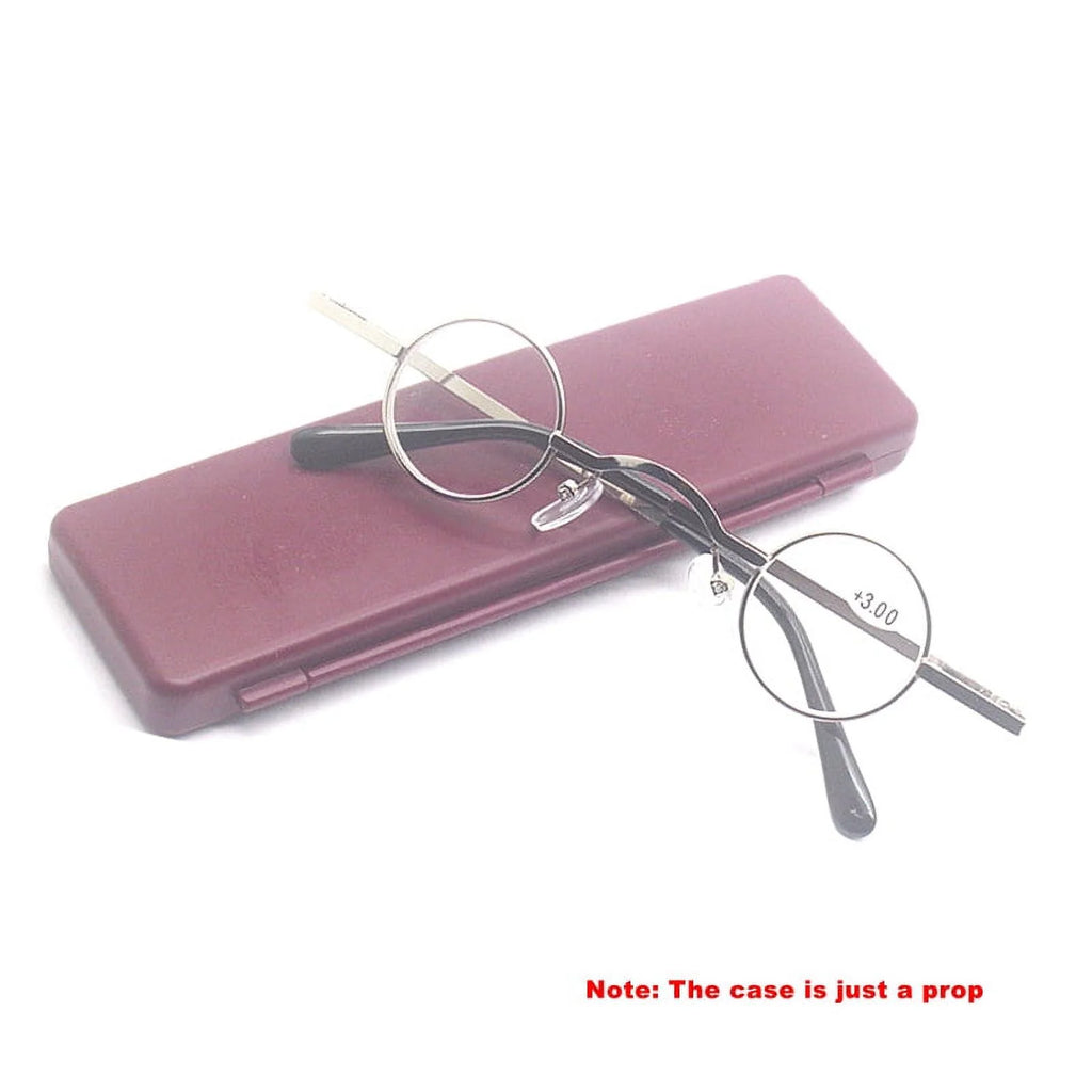 Small Round Metal Reading Glasses 3 Pairs F12062