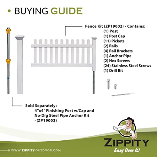 No Dig Fence Panel 36H x 72W White M521551