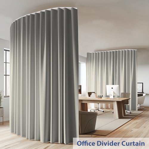 Room Divider Curtain Track Set, Blackout Panel, 8.3ft Wide A844312
