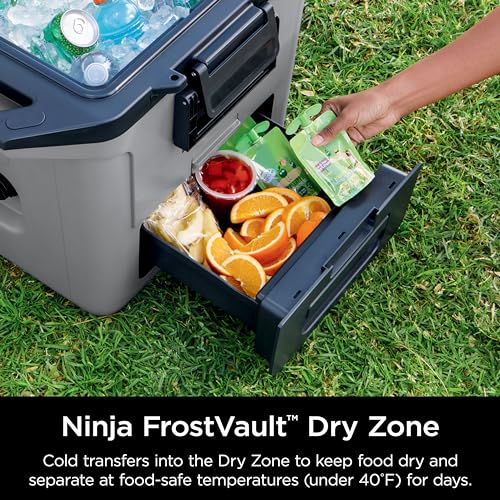 50qt Hard Cooler with Dry Storage Drawer, Slate Gray Z920