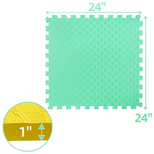 Puzzle Exercise Mat with EVA Foam Interlocking Tiles for MMA, Gymnastics and Home Gym H787