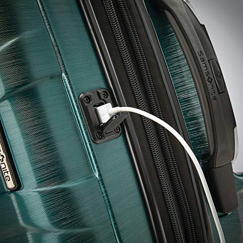 Hardside Expandable Carry-On Luggage with Spinner Wheels, Black, 20-Inch O253