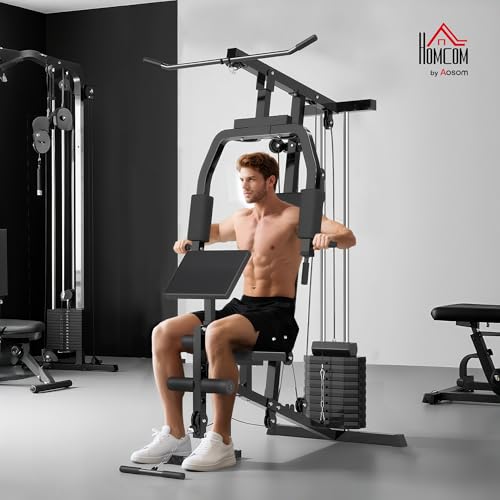 Home Gym System with 99Lbs Weight Stack for Full Body Exercise R401