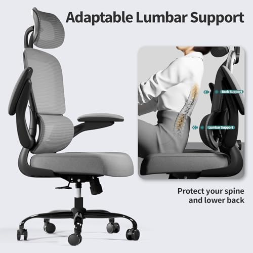 Ergonomic Mesh Office Chair with Wheels, High Back, 330 LBS Capacity A84765