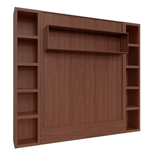 Queen Murphy Wall Bed with Two Bookshelves Z468