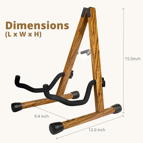 Wood Guitar Stand Foldable for Acoustic Electric Bass V5101