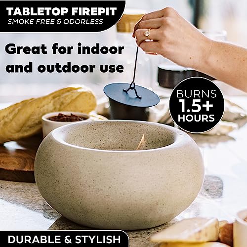 Portable Table Top Fire Pit Concrete Smokeless Mini Fire Pit Bowl X499251