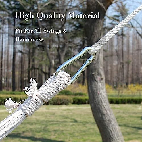 Tree Swing Hanging Straps with Carabiner Hooks for Camping and Playground D3412