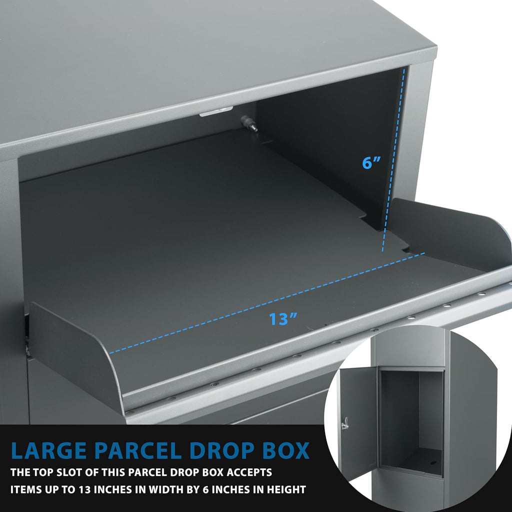 Large Steel Parcel Drop Box with Lock S7648