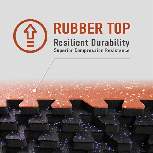 Interlocking Exercise Mat Tiles for Home Gym Flooring O80957