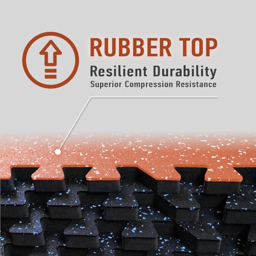 Interlocking Exercise Mat Tiles for Home Gym Flooring O80957