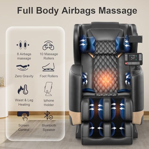 Zero Gravity Full Body Massage Chair with Heating and Foot Massage R685