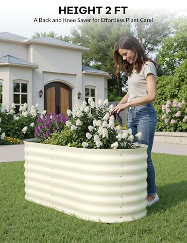 Galvanized Raised Garden Bed for Vegetables, Fruits and Flowers V33720