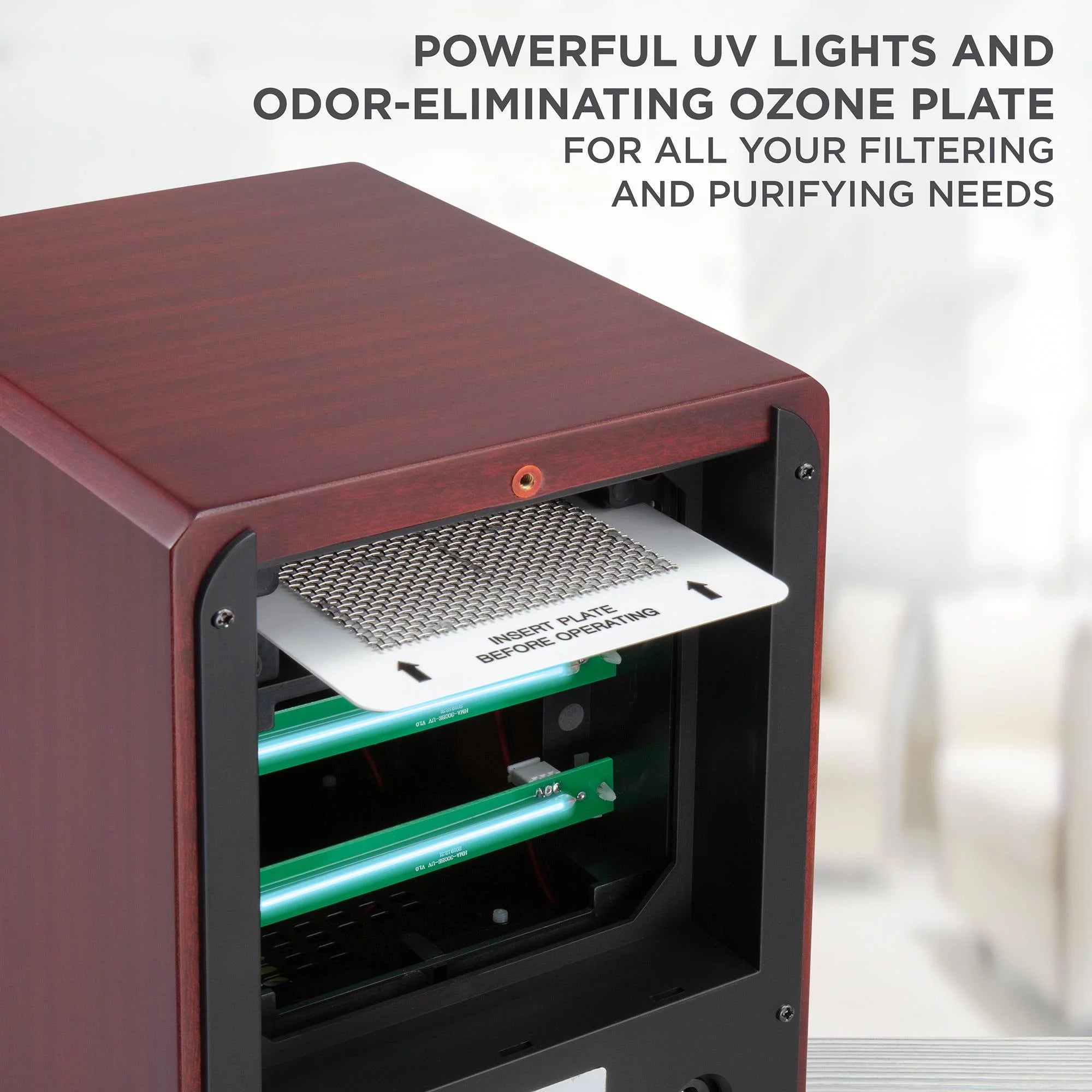 Ozone Air Purifier with Multi-Level Filtration and UV Lamps N878