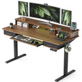 Electric Standing Desk with 2 Drawers, Height Adjustable for Home Office W495