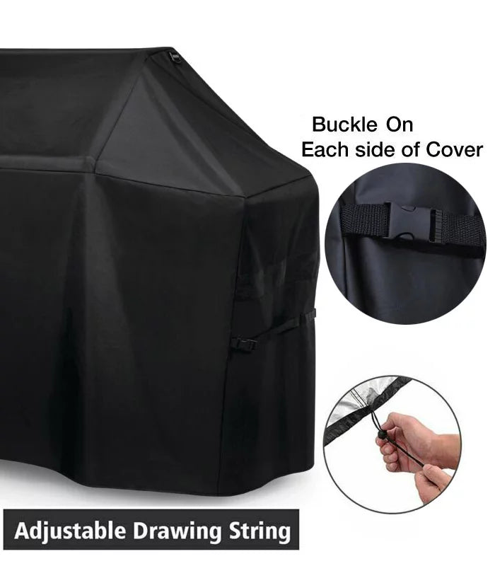 BBQ Grill Cover 72"W x 26"D x 51"H, Heavy Duty Waterproof Outdoor I351