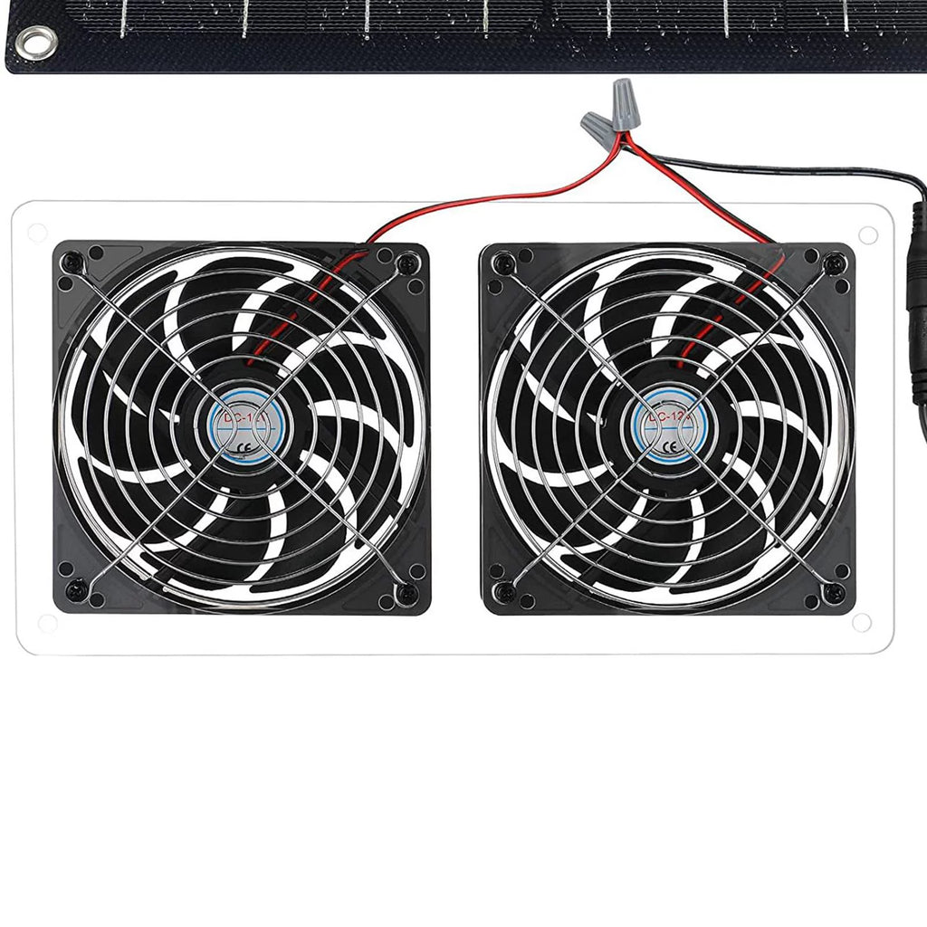 Solar Exhaust Fan for Chicken Coop Greenhouse T2175