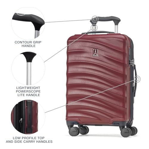 Hardside Expandable Carry-On Luggage with 8 Spinner Wheels and TSA Lock Q7052