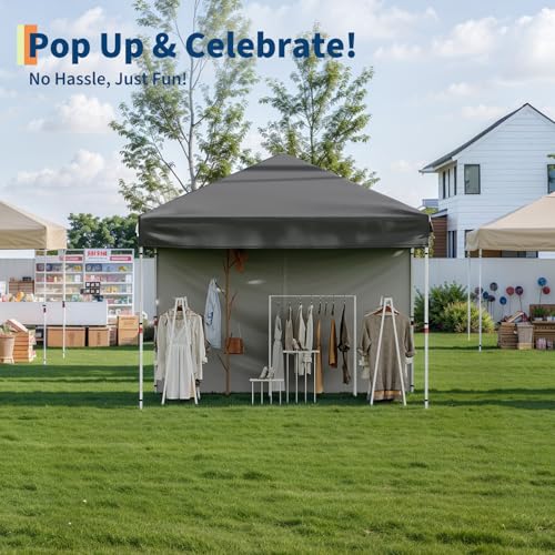 Pop Up Canopy Tent with Roller Bag, Adjustable Height U660