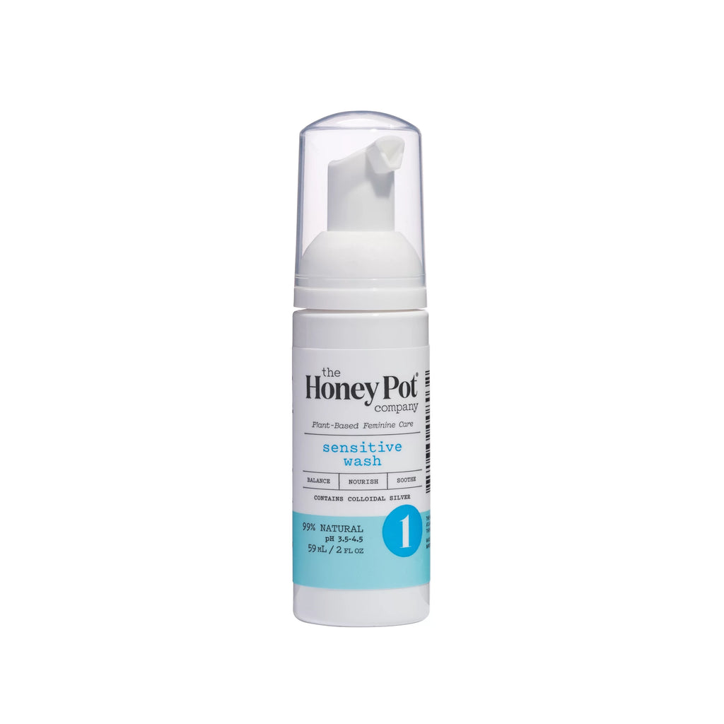 The Honey Pot Company, Daily Feminine Foaming Wash, for Sensitive Skin, Travel Size 2 fl. oz.