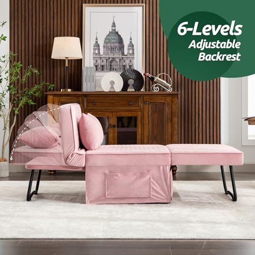Folding Sofa Bed with Adjustable Backrest, Dark Grey Q8430
