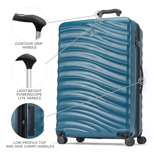 Hardside Expandable Carry-On Luggage with 8 Spinner Wheels and TSA Lock Q7052