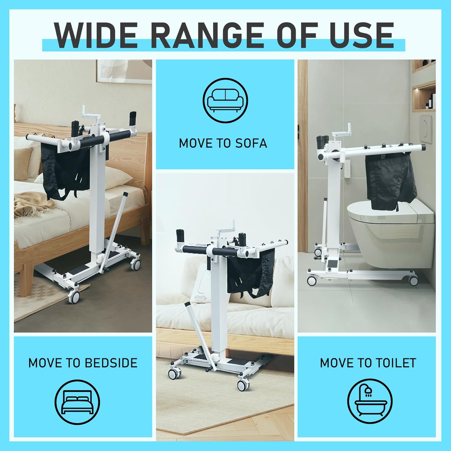 Electric Patient Transfer Lift Chair for Seniors, Wheelchair to Car F838