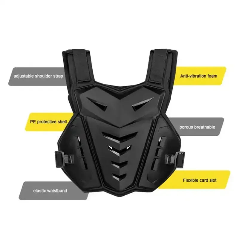 Motocross Body Armor Jacket with Back and Chest Protector I773413