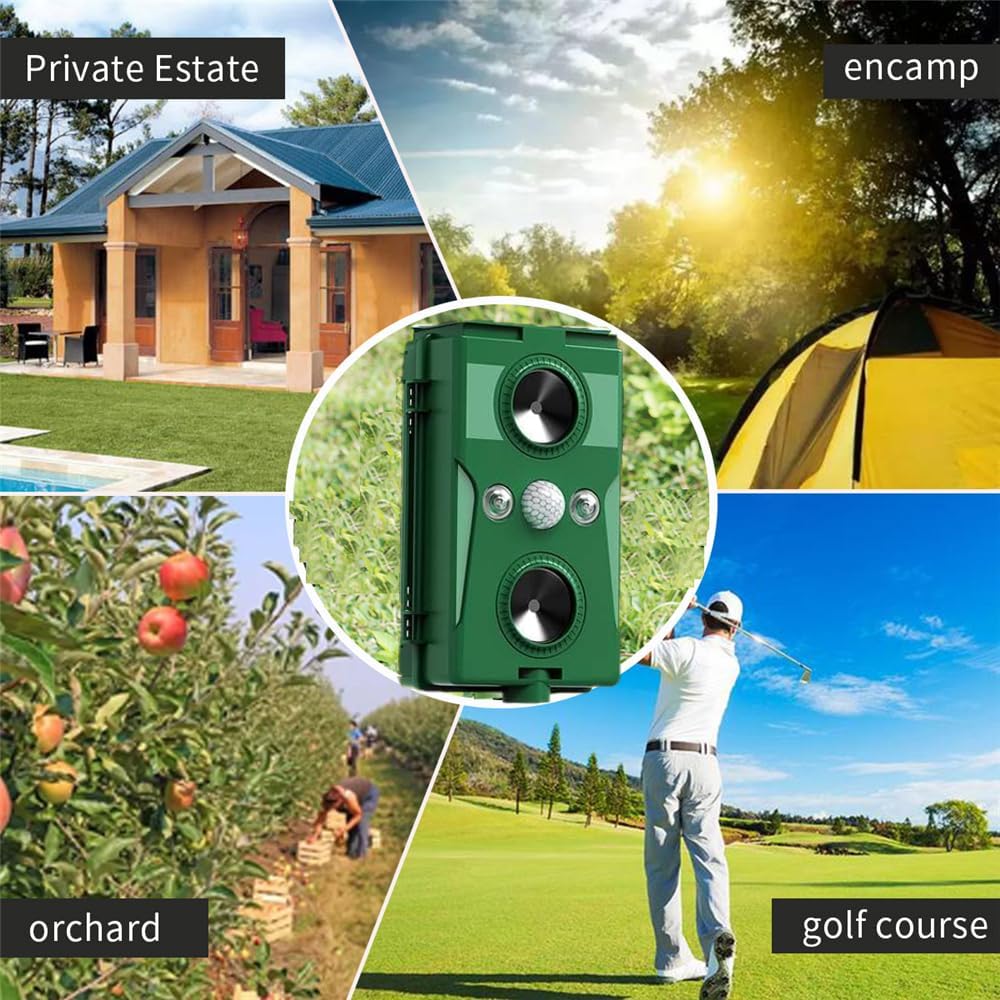 Solar Ultrasonic Animal Repellent Waterproof Motion Detector A807
