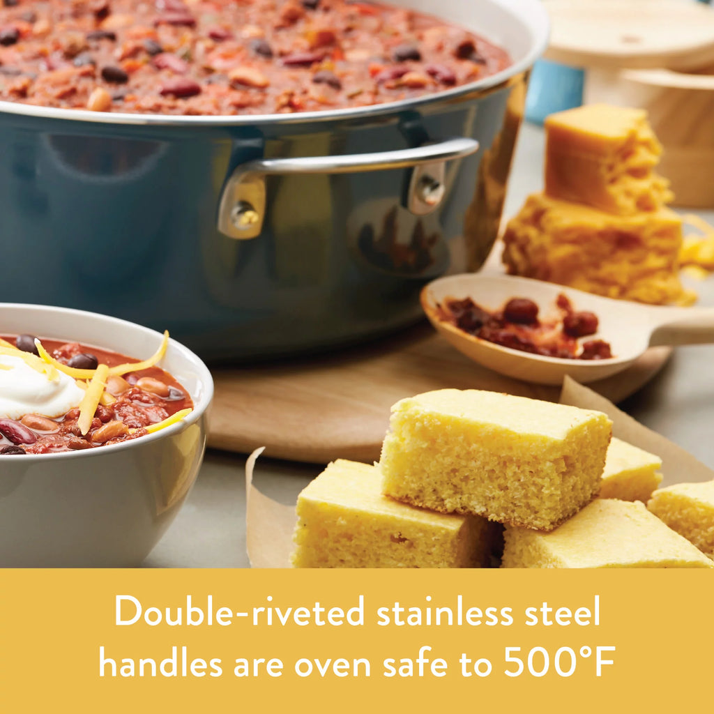 Porcelain Enamel Nonstick Covered Saucepan, 3 Quart Z82421