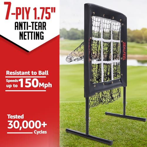 9 Hole Baseball Pitching Net with Strike Zone and Carry Bag V4525