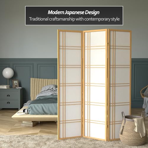 6 Panel Honey Room Divider D80902