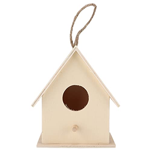 Small Hanging Wooden Bird House Kit for Kids DIY Outdoor Nest P34008