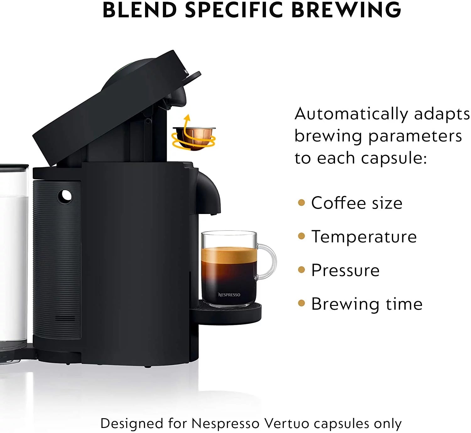 Coffee and Espresso Machine with Milk Frother Matte Black C3133