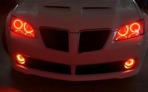 3-Inch Projector Fog Light Kit with Red LED Halo Ring X365459