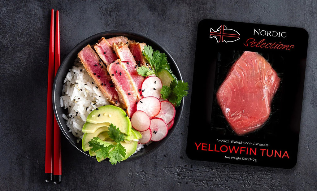 Wild Caught Yellowfin Tuna Steaks, 12oz Portion S323512