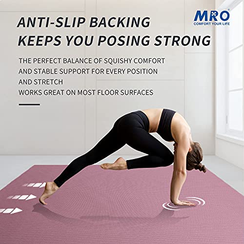 Extra Large Yoga Mat 12x6 ft, Non-Slip, Thick for Home Workout C117068