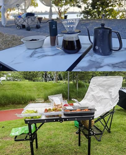 Folding Camping Table Small 2ft, Portable with Extra Space, Aluminum V581