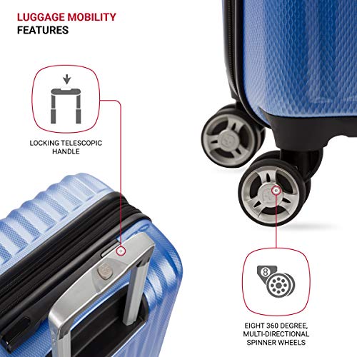 Expandable Hardside Luggage with Spinner Wheels and TSA Lock, Carry-On 19-Inch X51908