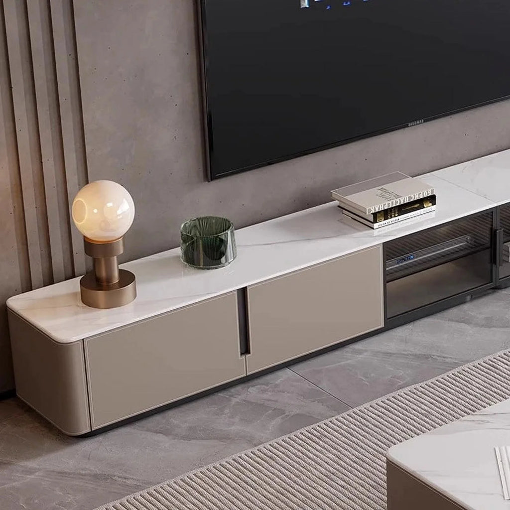 Mid Century TV Stand with Storage Drawers for Living Room J6786