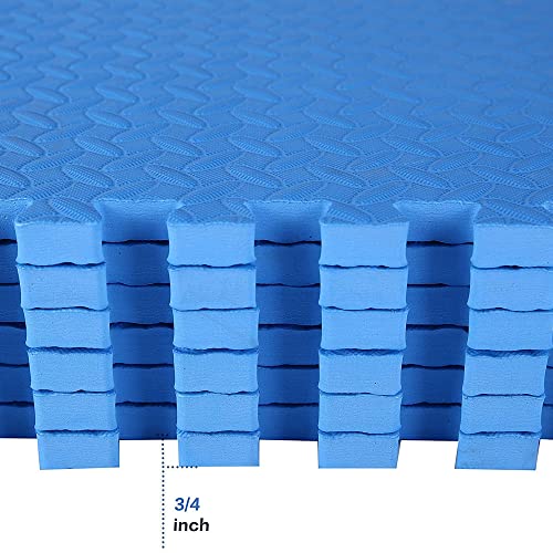 Puzzle Exercise Mat with EVA Foam Interlocking Tiles for MMA, Gymnastics and Home Gym H787