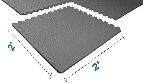 Puzzle Exercise Mat with EVA Foam Interlocking Tiles for MMA, Gymnastics and Home Gym H787