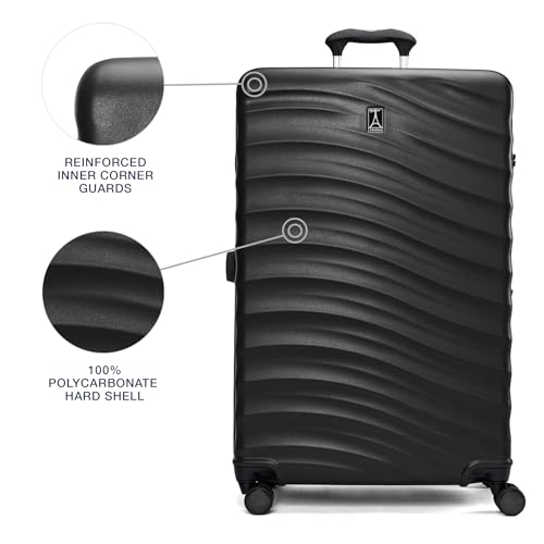 Hardside Expandable Carry-On Luggage with 8 Spinner Wheels and TSA Lock Q7052