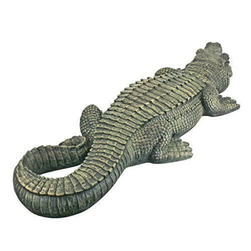 Swamp Beast Lawn Alligator Crocodile Outdoor Garden Statue, 37 Inches Long A220