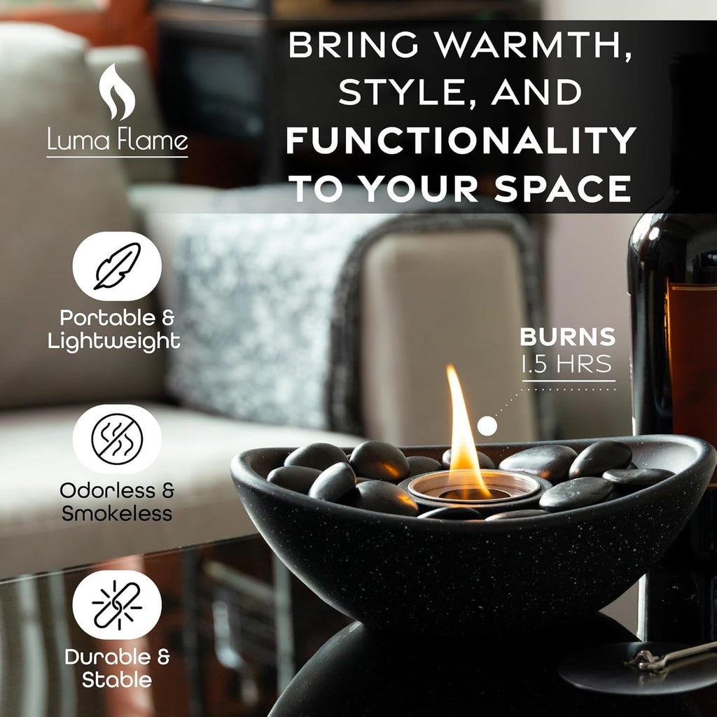 Concrete Tabletop Firepit Bowl with Extendable Skewers H2770