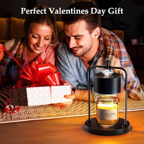 Candle Warmer Lamp with Timer and 2 Bulbs, Dimmable Wax Melt Warmer for Home Decor D998607