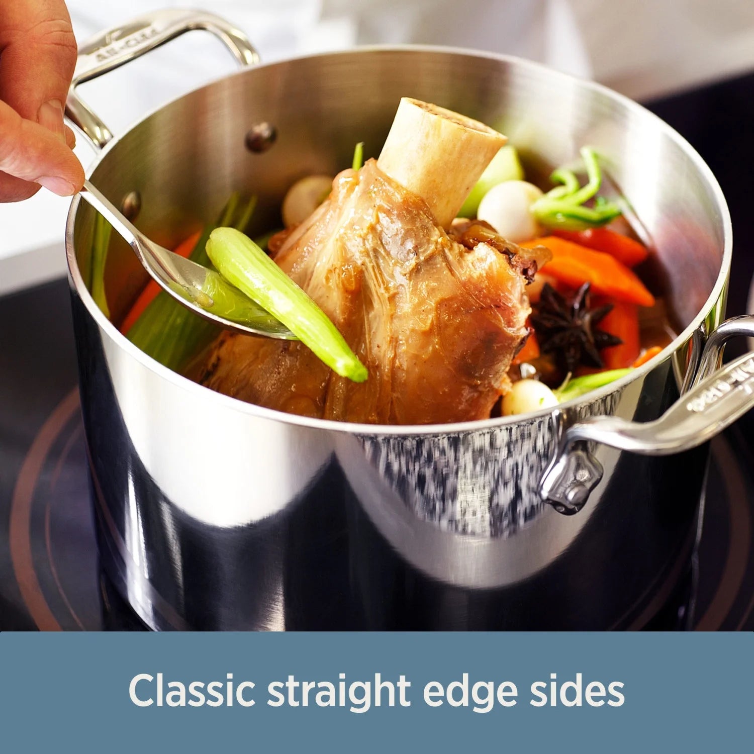 Stainless Steel Tri-Ply Sauce Pan with Lid, 3-Quart N494373